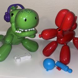 Squeakee The Balloon Dog & Dinosaur 