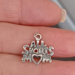 Vintage Sterling Silver "All Sports Mom" Charm