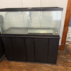75 Gallon Fish Tank With Wooden Stand
