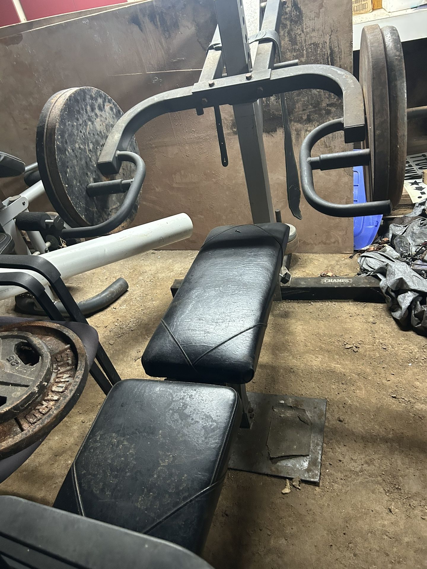 weight Bench and weights
