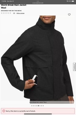 Lululemon storm break rain jacket wool 2025