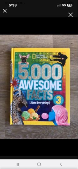 National Geographic Kids 5000 Awesome Facts Non-fiction Book Story Book