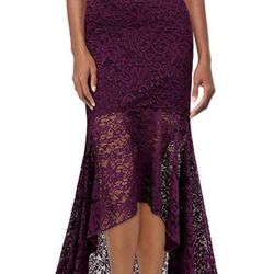 Formal dress- size XL off the shoulder Purple Dress