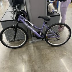 24’ purple mountain bike 