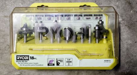 Ryobi carbide router bit set