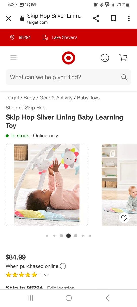 Skip Hop Silver Lining Activaty Gym