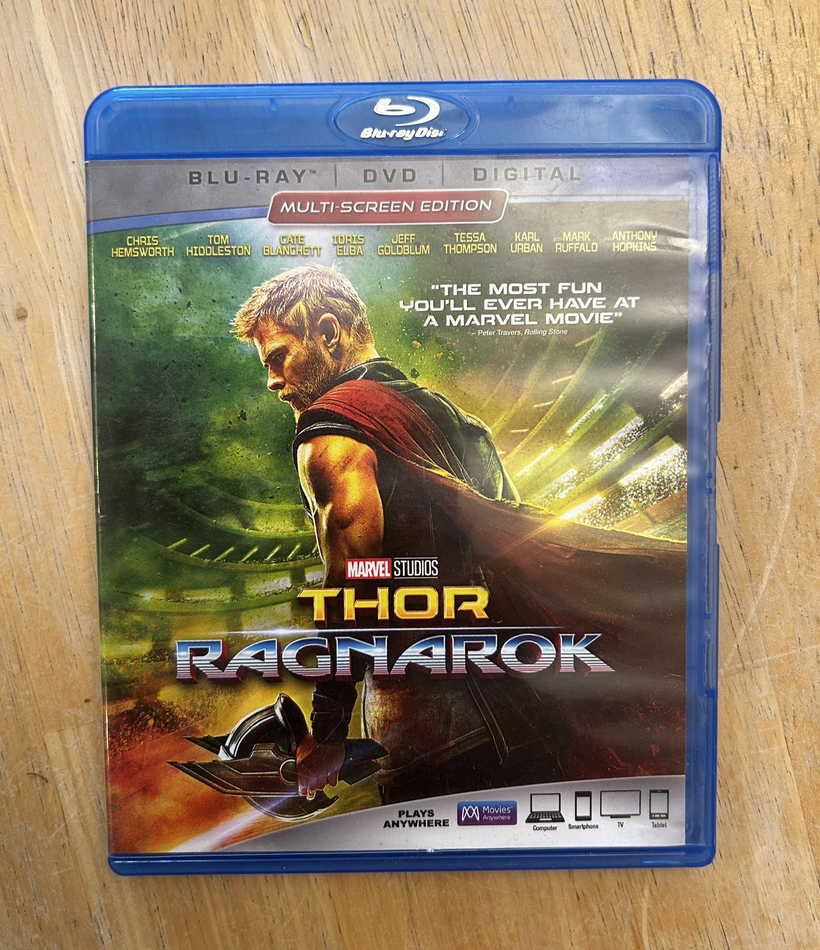 Thor: Ragnarok Blu-Ray & DVD Movie 2 Disc Like NEW