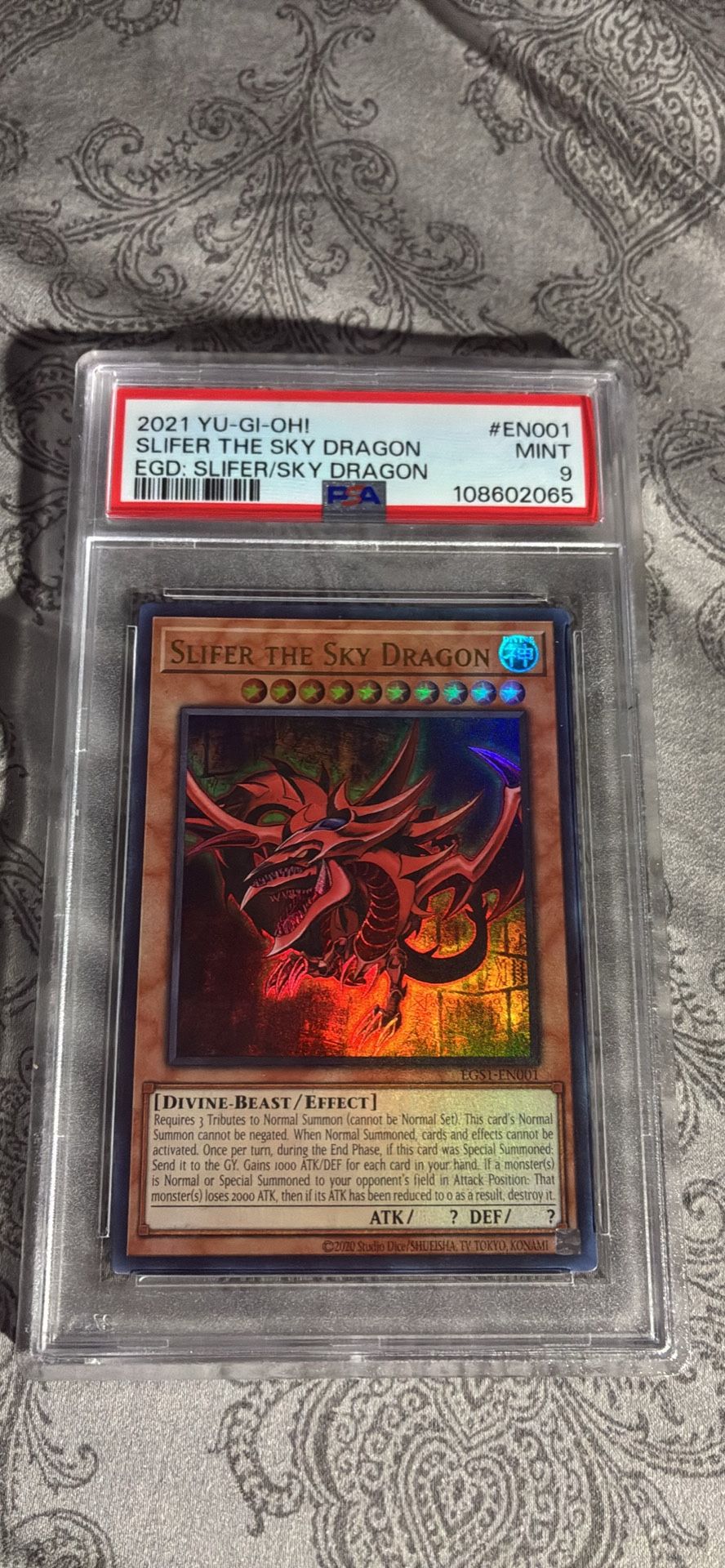 2021 YU-GI-OH SLIFER THE SKY DRAGON