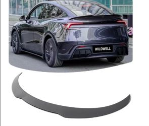 Rear Spoiler Wing for 2025 2026 Tesla Model Y Juniper, Model Y Trunk Spoiler Performance Style Highkick Duckbill Wing Accessories Matte Black