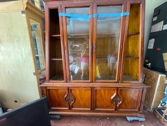 China cabinet with buffet