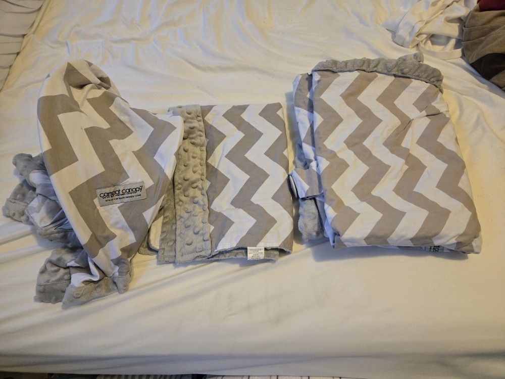 3-Piece Car Seat Canopy & Accessory Set