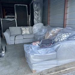 New Gray Sectional $895