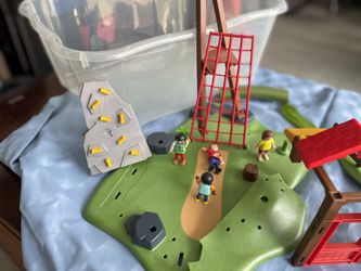 Farm Scene With Lake