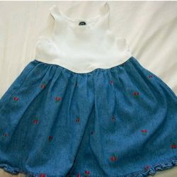 Baby Baubles Girls 3T Denim Dress