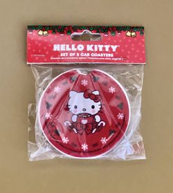 Hello Kitty Christmas Car Coasters