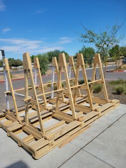 Large Wooden A-Frame Easels –
