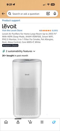 Levoit Core 600S Smart True HEPA Air Purifier
