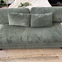 Green Corduroy Couch 