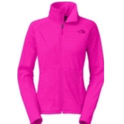 New Women’s XS North Face Full Zip Pink Fleece Jacket