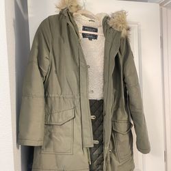 Army Green, American Eagle Coat