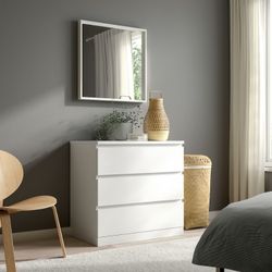IKEA NISSEDAL WHITE MIRROR