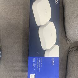 eero Pro 6 tri-band mesh Wi-Fi 6 router with built-in Zigbee smart home hub