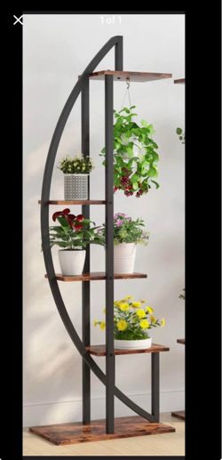 Metal plant shelf