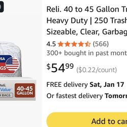 40-45 Gallon Trash Bag