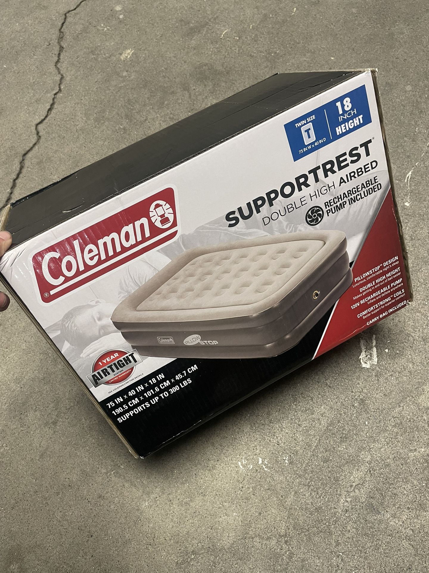 Coleman Twin Air Mattress With Built In Pump 