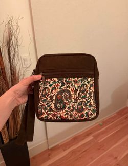 Velvet Suede Handmade Crossbody Bag