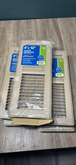 Pack Heavy Duty Steel Floor Registers 4x12 Walkable Vent Covers Adjustable Air