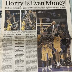 Robert horry lakers newspaper lot