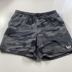 RVCA Yogger Shorts Black Camo Athletic Training Running Size XXL