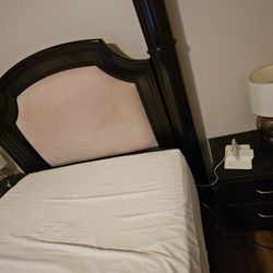Queen Bed Frame W/ Nightstands-MOVING OUT 