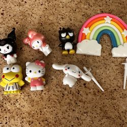 🎀Sanrio Hello Kitty Cake Topper Kit🎀  All 7 pieces included used once 
