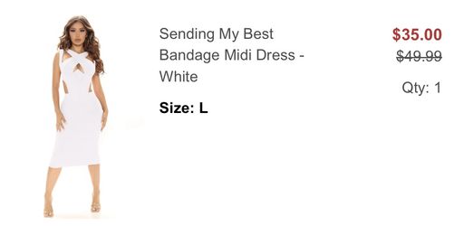 FASHIONNOVA Bandage Dress