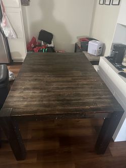 Jerome’s Dark Wood Dining Table set