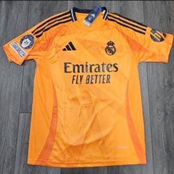 REAL MADRID CHAMPIONS LEAGUE PATCH SOCCER JERSEY 