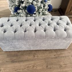 Tainoki velour Storage Ottoman bench - tainoki New With Tags