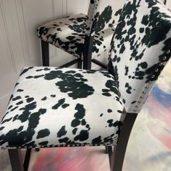 Cow Print Bar Stool