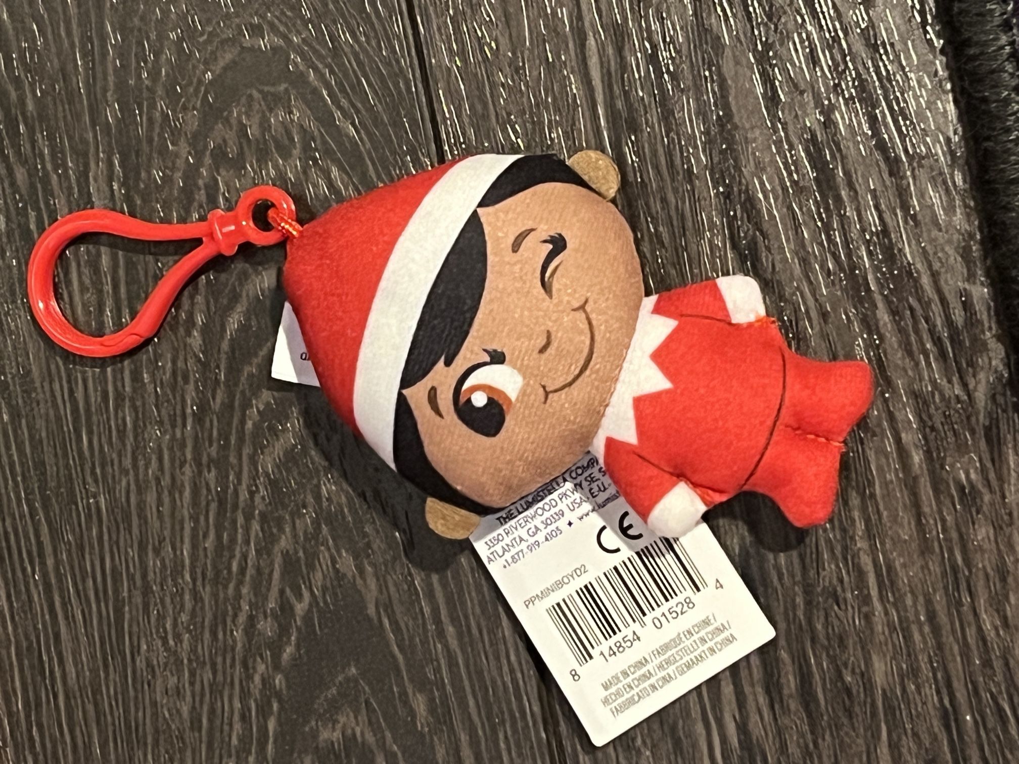 Elf on the Shelf Brown skin  New Clip Keychain Back pack Plush Pals  4.5”