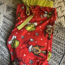 Grinch Pajama Bottoms Size L
