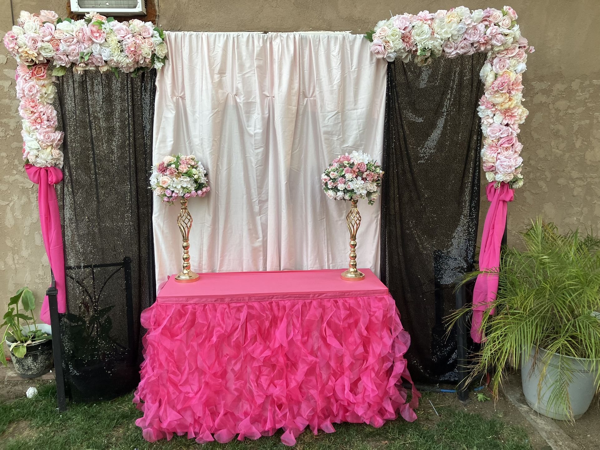 Background And Cake Table -