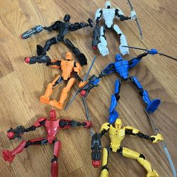 3D Printed Action Figure 6Pcs