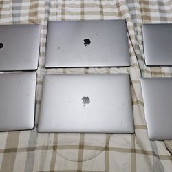 Lot of 6 Apple Macbooks for parts