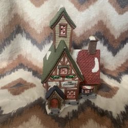 Dickens Collectibles Lighted Porcelain Towne Series “The Clockmaker Vintage 1994