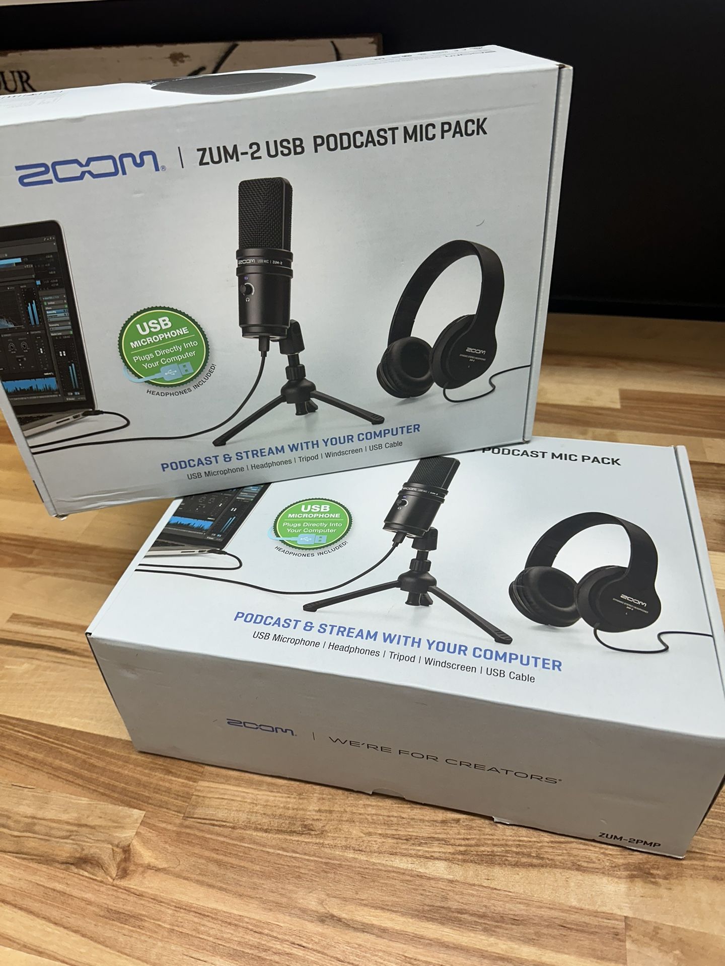 Zoom ZUM-2 USB podcast mic set (2)