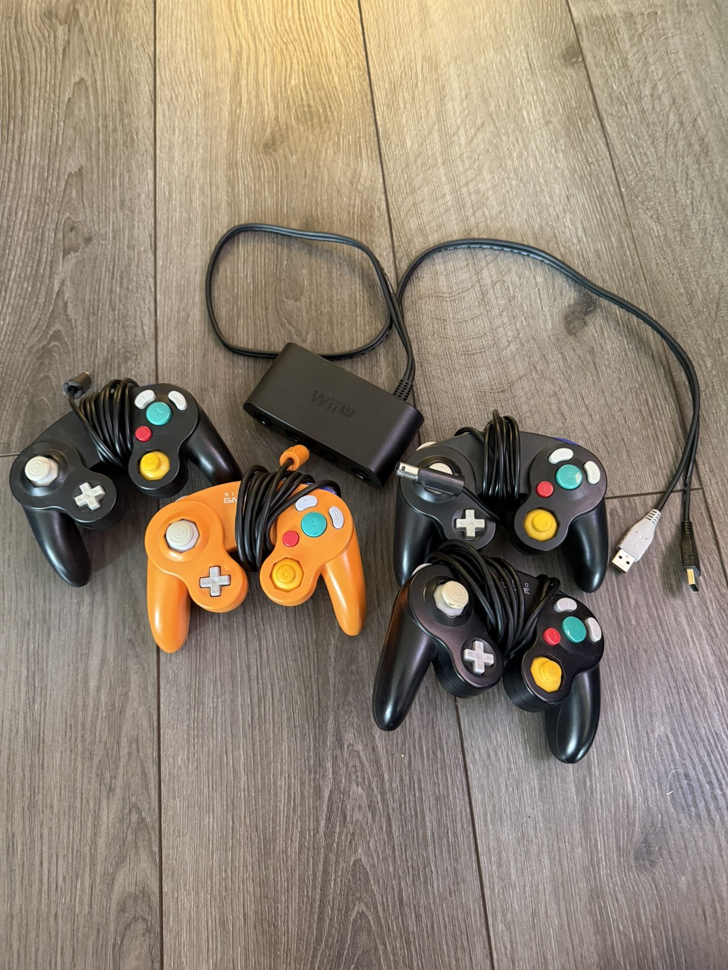 GameCube Controllers (x4) and USB Adapter for Sale in Washington, DC ...
