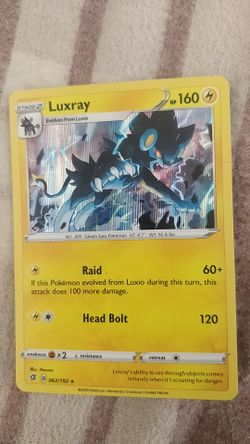 Pokemon card luxray holographic