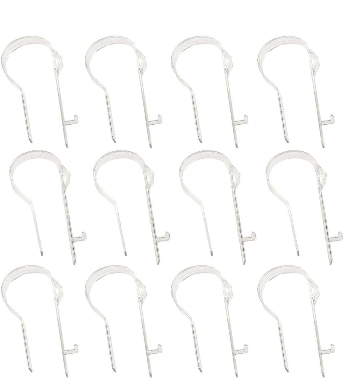 35 Pcs Wedding Church Pew Clips Bulk Heavy Duty Plastic Hooks Clear Chair Wreath Hanger Pew Flower Holders for Wedding Ceremony Church Aisle Chair Tab
